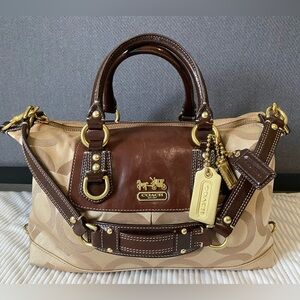 Coach Brown and Tan Women's Bag